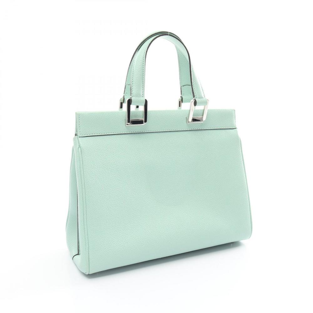 Gucci Handbag Handle Top Zumi Green Leather Small